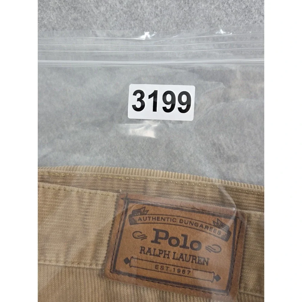Polo Ralph Lauren Corduroy Pants 34x30 Brown‎ Retro 90s Vintage Straight Leg